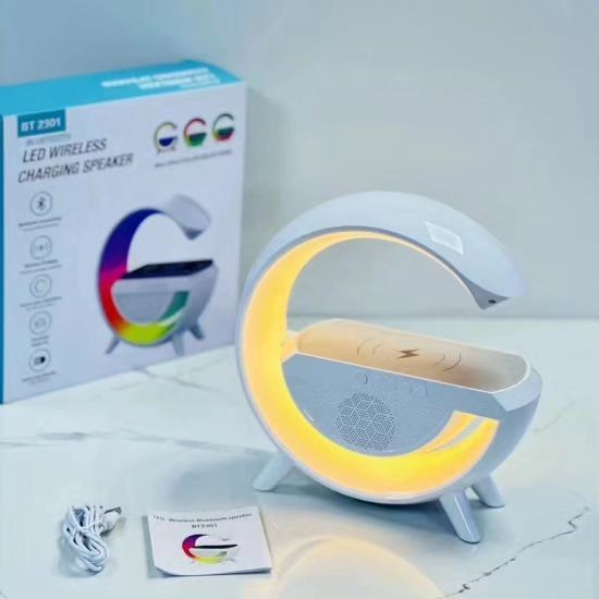 Smart LED Wireless Speaker Lamp with Fast Charging & RGB Light