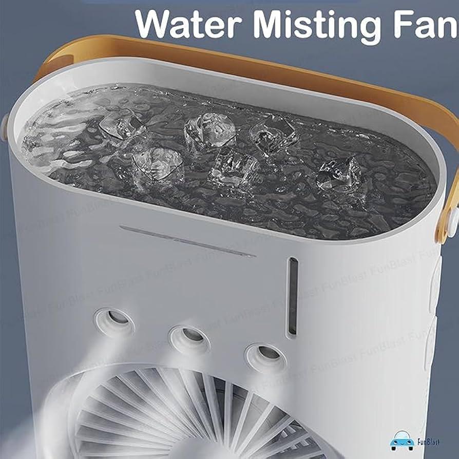 Double-Ended Spray Fan | Dual Mist Cooling Fan with Remote Control & USB Rechargeable