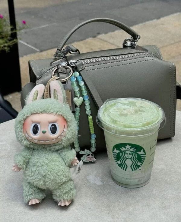 Mini Fluffy Monster Bunny Plush Keychain